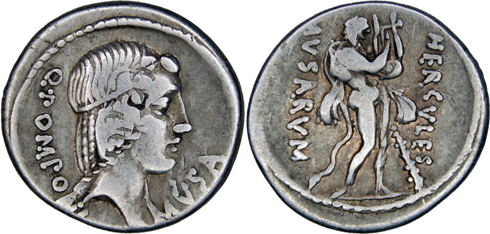 monnaies antiques romaines imperiales et republicaines 410 1 pomponia 56 bc