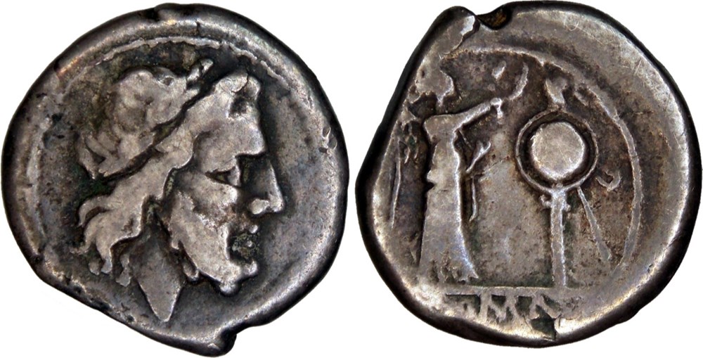 044/1. Anonymous - victoriatus (after 211 BC) monnaies antiques romaines imperiales et republicaines 044 1 anonymous victoriatus after 211 bc