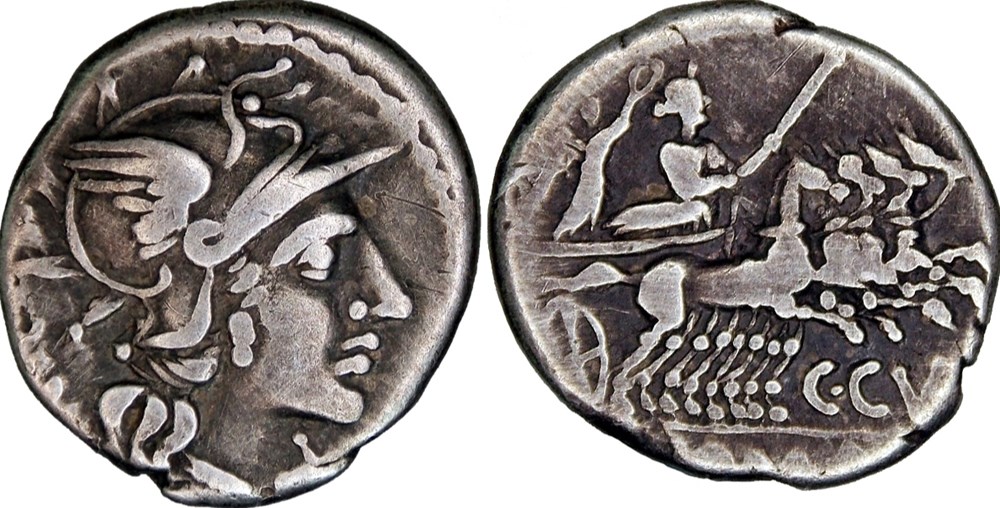 223/1. Curiata (142 BC) monnaies antiques romaines imperiales et republicaines 223 1 curiata 142 bc