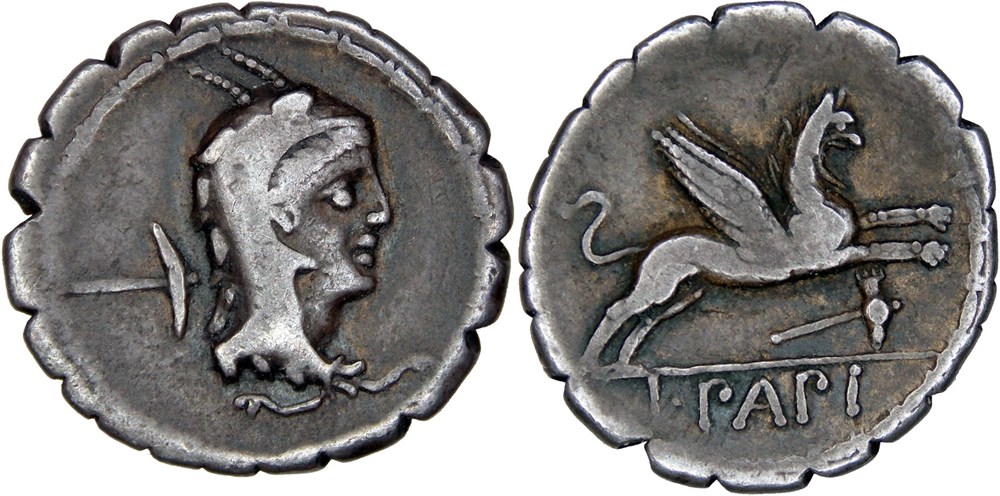 384/1. Papia (79 BC) monnaies antiques romaines imperiales et republicaines 384 1 papia 79 bc