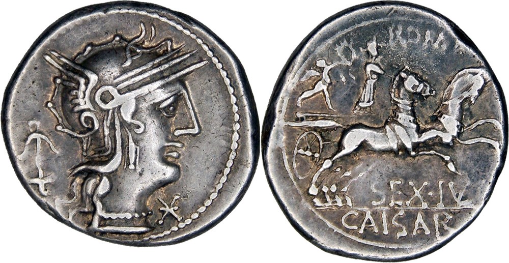 258/1. Julia (129 BC) monnaies antiques romaines imperiales et republicaines 258 1 julia 129 bc