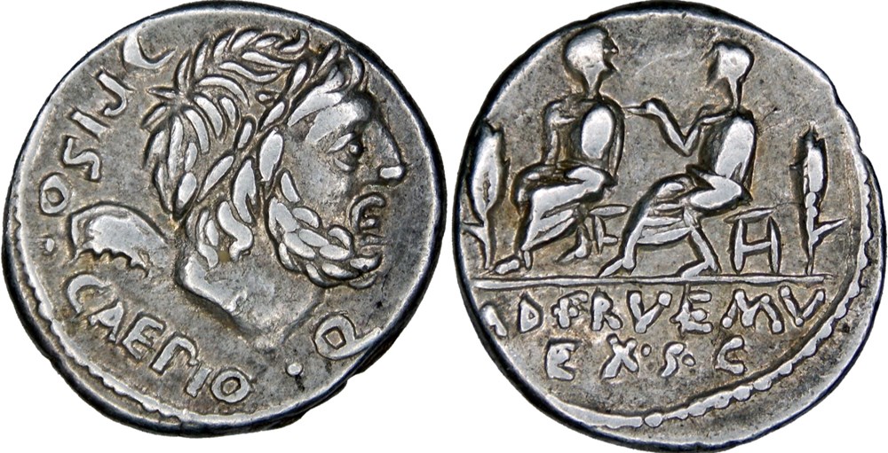 330/1b. Calpurnia & Servilia (100 BC) monnaies antiques romaines imperiales et republicaines 330 1b calpurnia servilia 100 bc