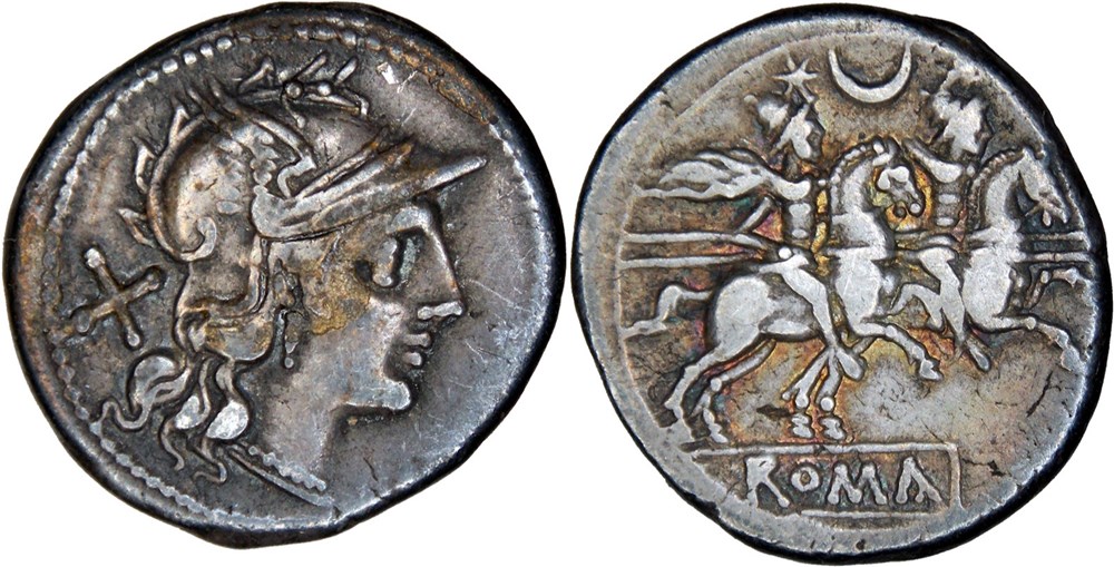 057/2. Anonymous - crescent (207 BC) monnaies antiques romaines imperiales et republicaines 057 2 anonymous crescent 207 bc
