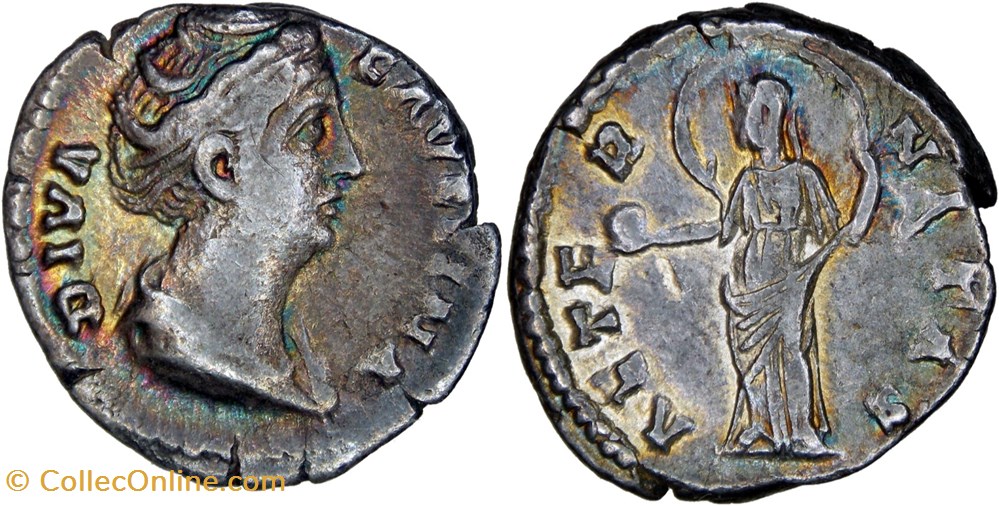 monnaies antiques romaines republicaines imperiales 4a faustina i 351a providentia