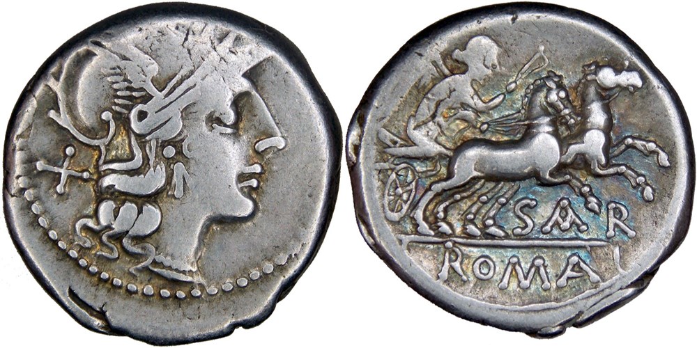 199/1a. Atilia (155 BC) monnaies antiques romaines imperiales et republicaines 199 1a atilia 155 bc