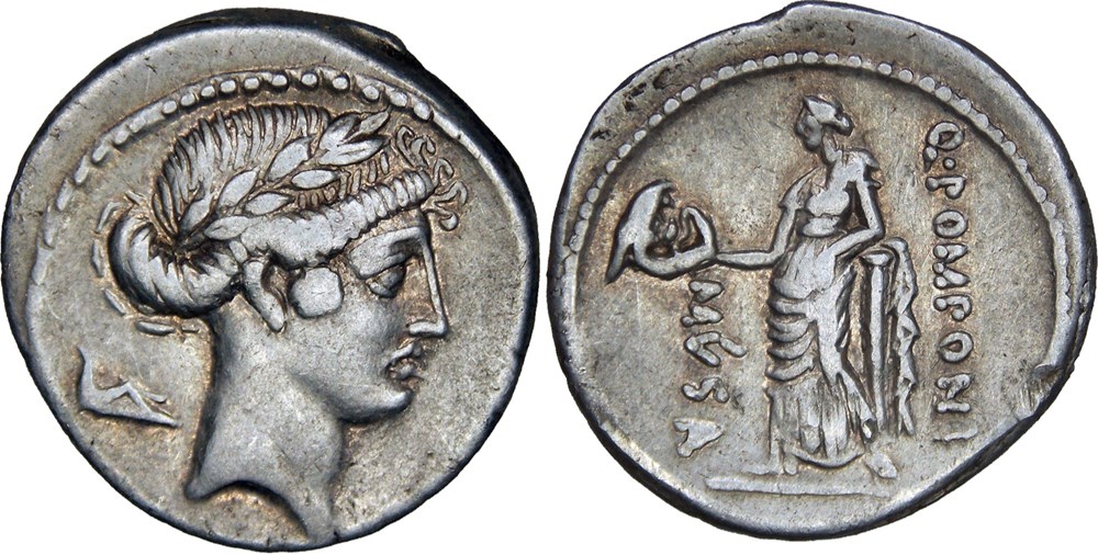 monnaies antiques romaines imperiales et republicaines 410 9b pomponia 56 bc