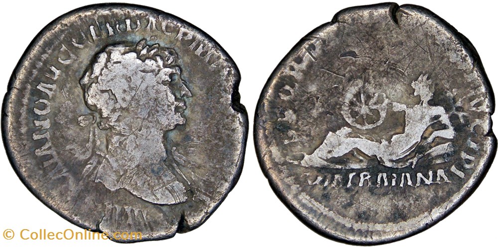2. Trajan. 266 - denarius (Via Traiana) monnaies antiques romaines republicaines imperiales 2 trajan 266 denarius via traiana