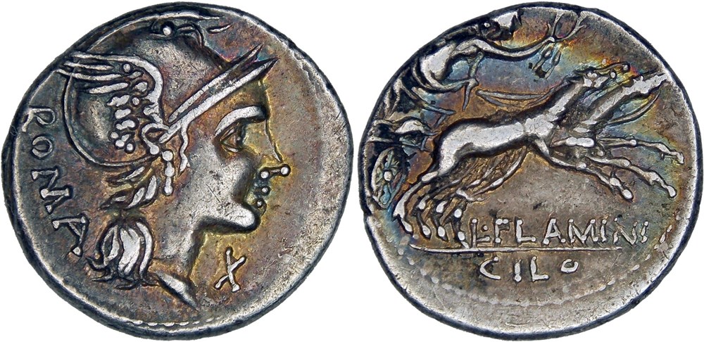 302/1. Flaminia (109-108 BC) monnaies antiques romaines imperiales et republicaines 302 1 flaminia 109 108 bc