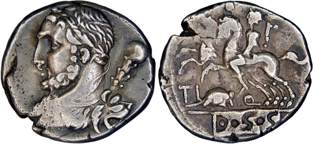 297/1b. Quinctia (112-111 BC) monnaies antiques romaines imperiales et republicaines 297 1b quinctia 112 111 bc