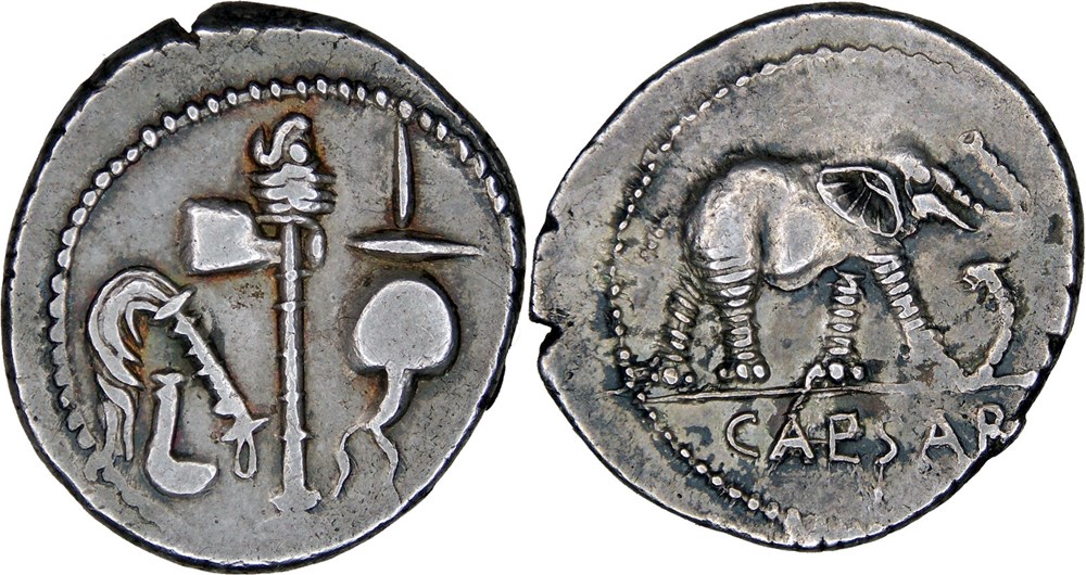 443/1. Julia (49–48 BC) monnaies antiques romaines imperiales et republicaines 443 1 julia 49 48 bc