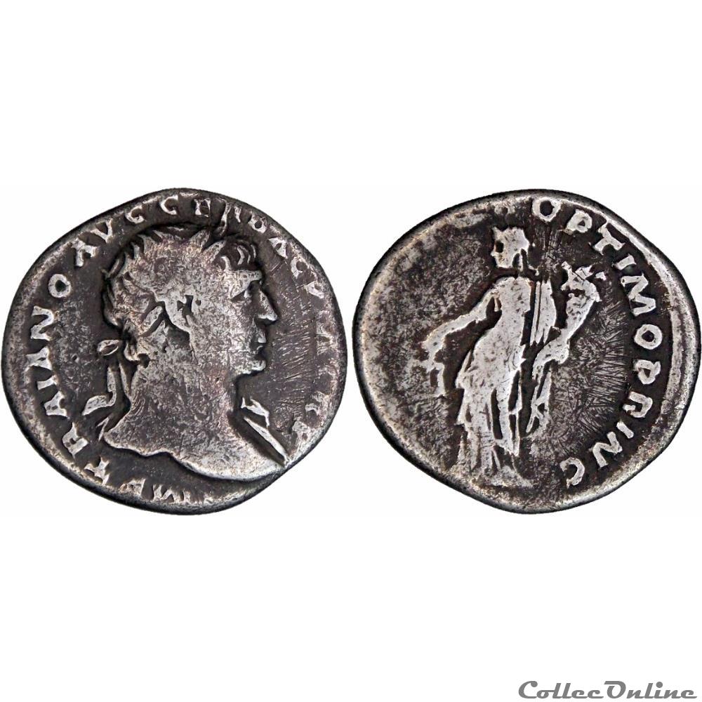 2. Trajan 118 - denarius (Aequitas) monnaies antiques romaines republicaines imperiales 2 trajan 118 denarius aequitas
