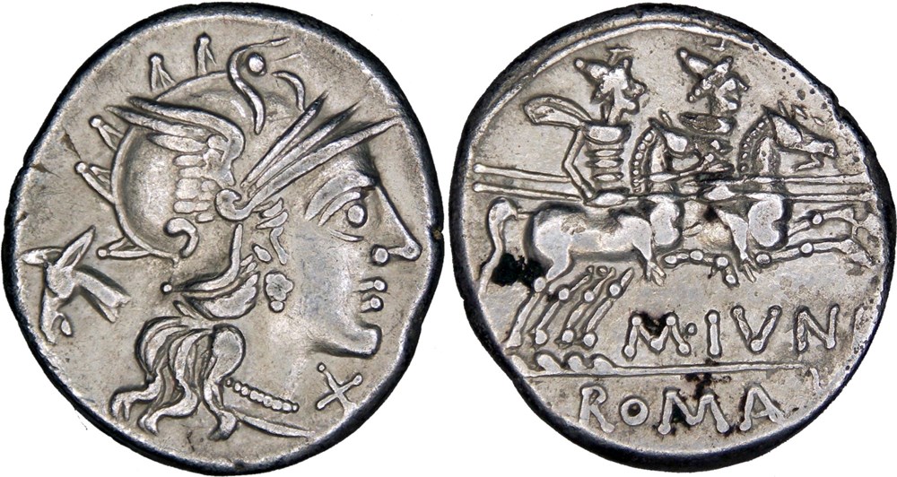 220/1. Junia (145 BC) monnaies antiques romaines imperiales et republicaines 220 1 junia 145 bc