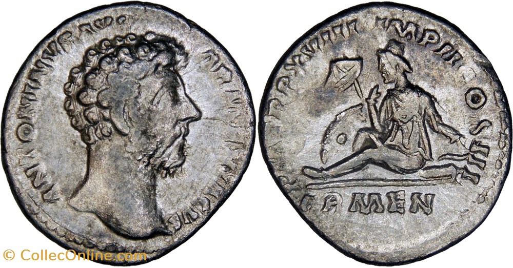 5. Marcus Aurelius. 080 (Armenia) monnaies antiques romaines republicaines imperiales 5 marcus aurelius 080 armenia