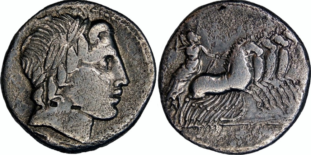 350/A2. Gargonia, Verginia & Ogulnia (86 BC) monnaies antiques romaines republicaines imperiales 350 a2 gargonia verginia ogulnia 86 bc