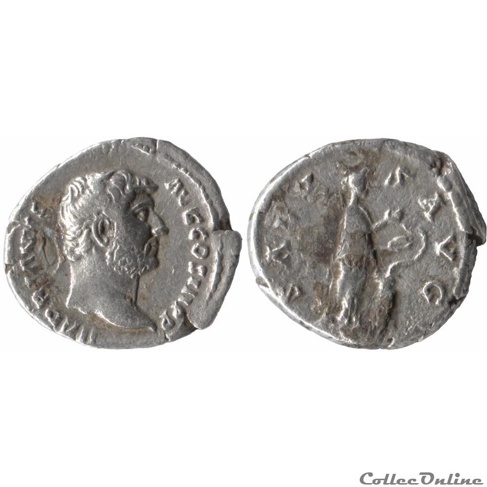 3.267a. Hadrian - denarius (Salus) monnaie antique romaine 3 267a hadrian denarius salus