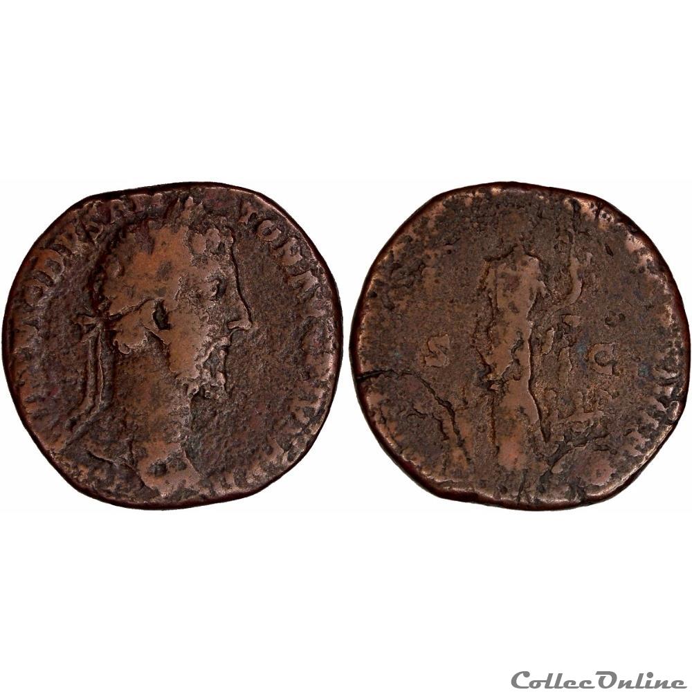 monnaies antiques romaines republicaines imperiales commodus 416 sestertius annona