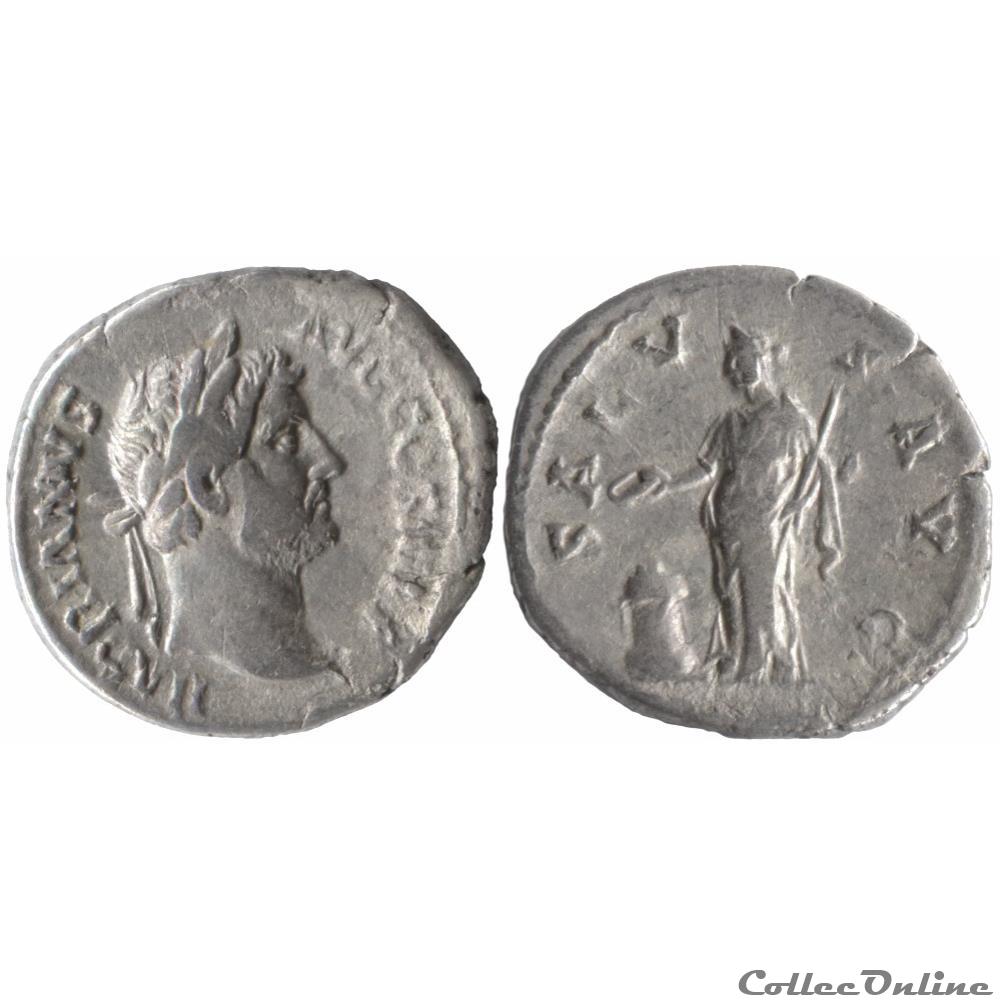 3.268d. Hadrian - denarius (Salus) monnaie antique romaine 3 268d hadrian denarius salus