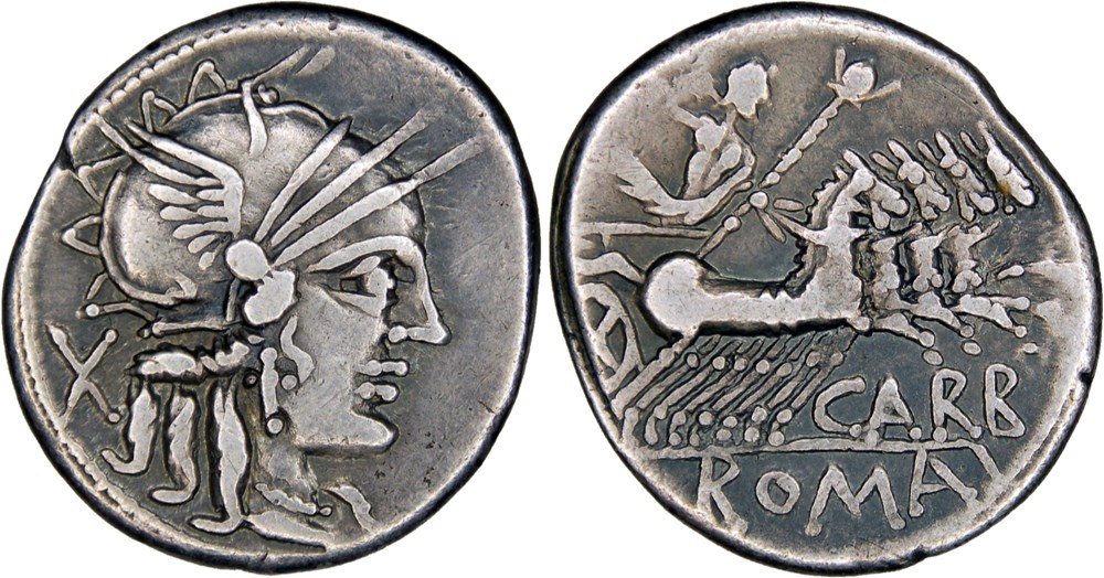 279/1. Papiria (121 BC) monnaies antiques romaines imperiales et republicaines 279 1 papiria 121 bc