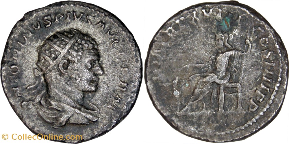 6. Caracalla. 261c (Pluto) monnaies antiques romaines republicaines imperiales 6 caracalla 261c pluto