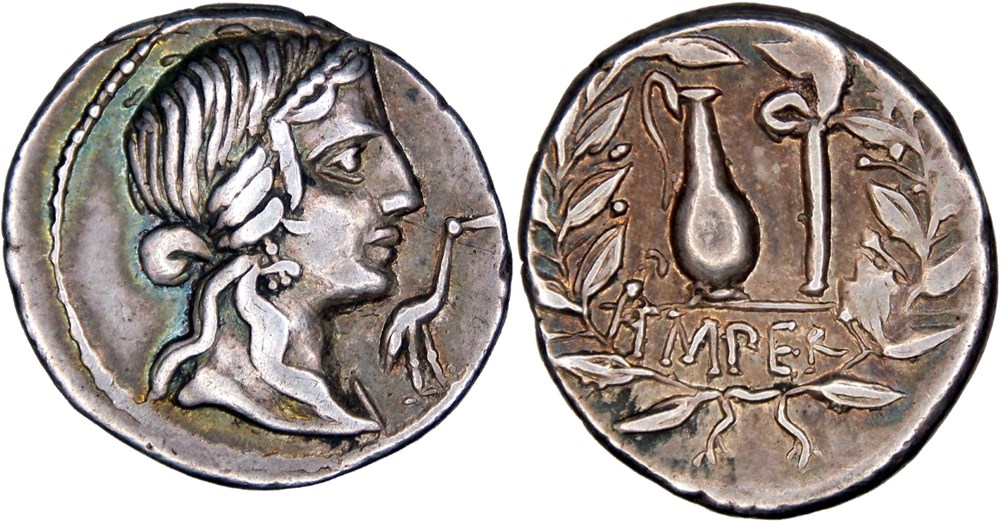 374/2. Caecilia (81 BC) monnaies antiques romaines imperiales et republicaines 374 2 caecilia 81 bc