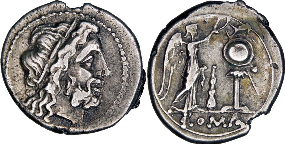 089/1a. Anonymous - victoriatus (208 BC) monnaies antiques romaines imperiales et republicaines 089 1a anonymous victoriatus 208 bc