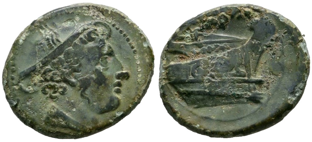 038/7. Anonymous - semiuncia (217-5 BC) monnaie antique av jc ap romaine republicaine imperiale 038 7 anonymous semiuncia 217 5 bc