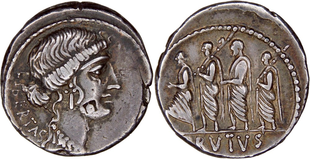 433/1. Junia (54 BC) monnaies antiques romaines imperiales et republicaines 433 1 junia 54 bc