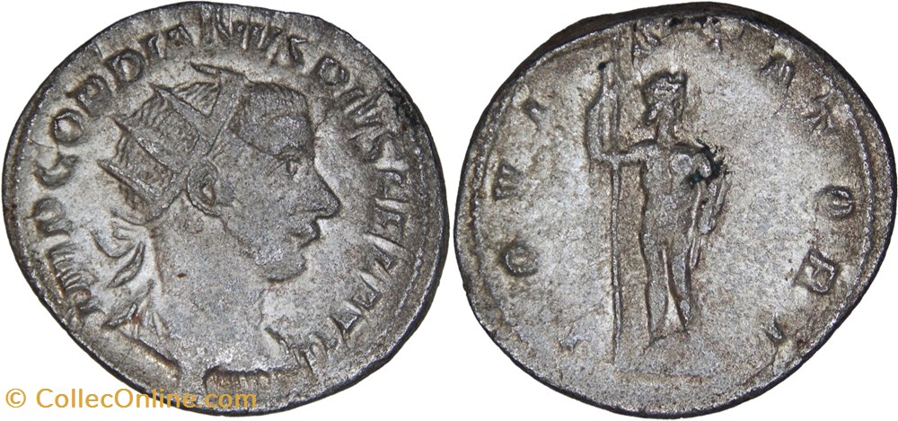 Gordian III. 084 (Jupiter) monnaies antiques romaines republicaines imperiales gordian iii 084 jupiter