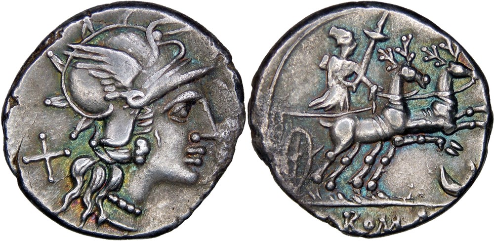 222/1. Aurelia? (143 BC) monnaies antiques romaines imperiales et republicaines 222 1 aurelia 143 bc