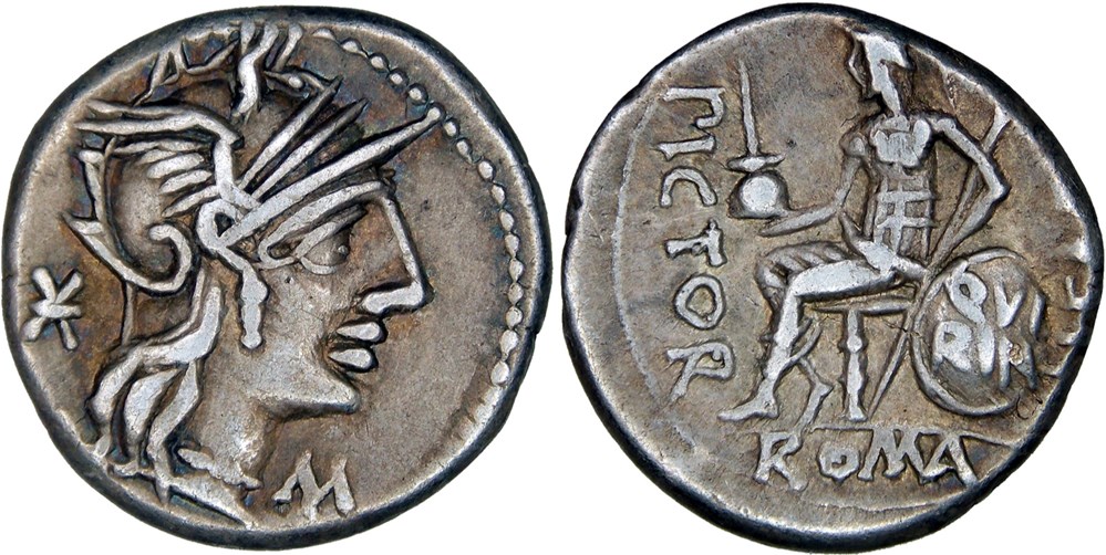 268/1b. Fabia (126 BC) monnaies antiques romaines imperiales et republicaines 268 1b fabia 126 bc