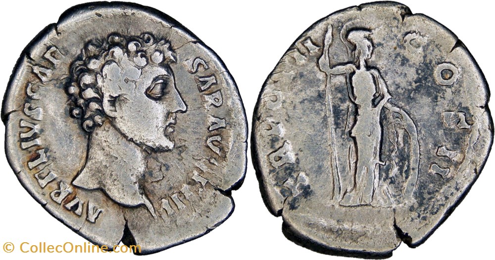 5. Aurelius Caesar. 438b (Minerva) monnaies antiques romaines republicaines imperiales 5 aurelius caesar 438b minerva