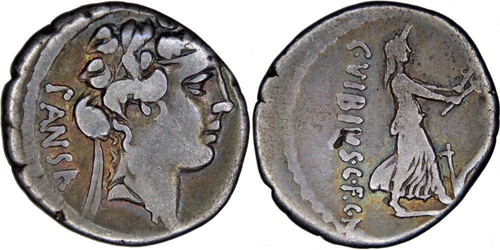449/2var. Vibia (48 BC) monnaies antiques romaines imperiales et republicaines 449 2var vibia 48 bc