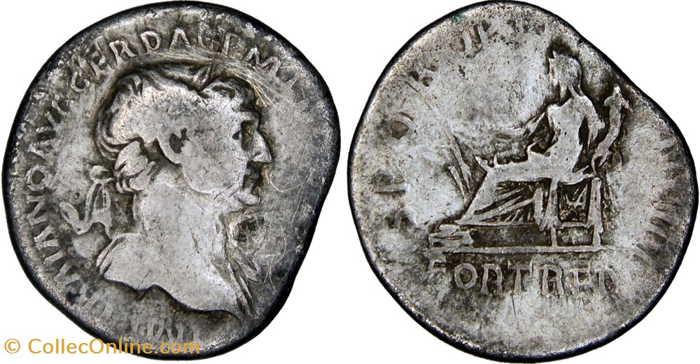 2. Trajan. 254 - denarius (Fortuna) monnaies antiques romaines republicaines imperiales 2 trajan 254 denarius fortuna