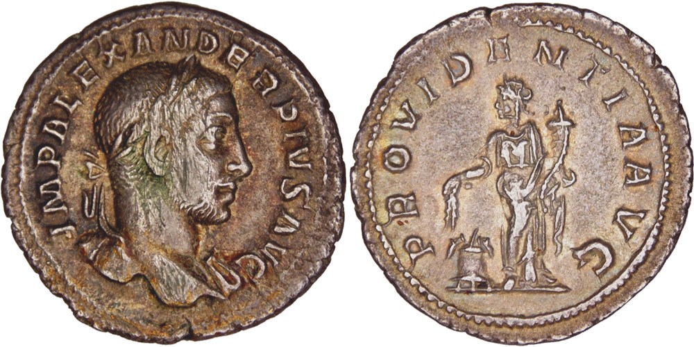 monnaies antiques romaines imperiales et republicaines 9 250b severus alexander providentia