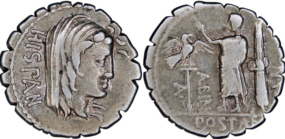 monnaies antiques romaines imperiales et republicaines 372 2 postumia 81 bc