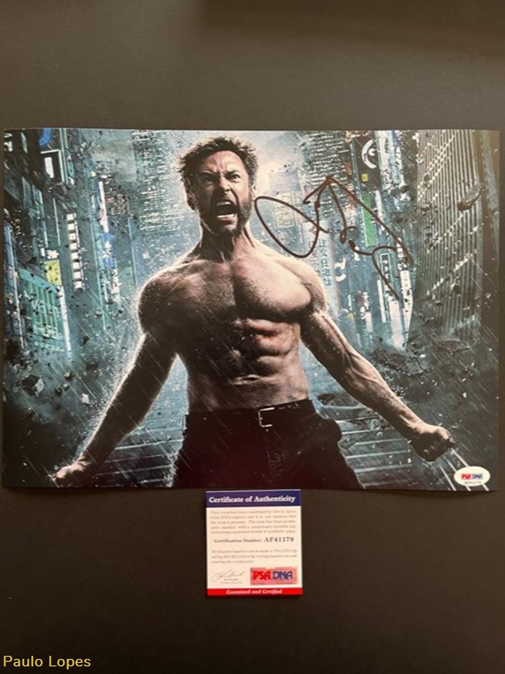 cinema series autographs x men hugh jackman wolverine signed in person with psa dna certificate autograph photo