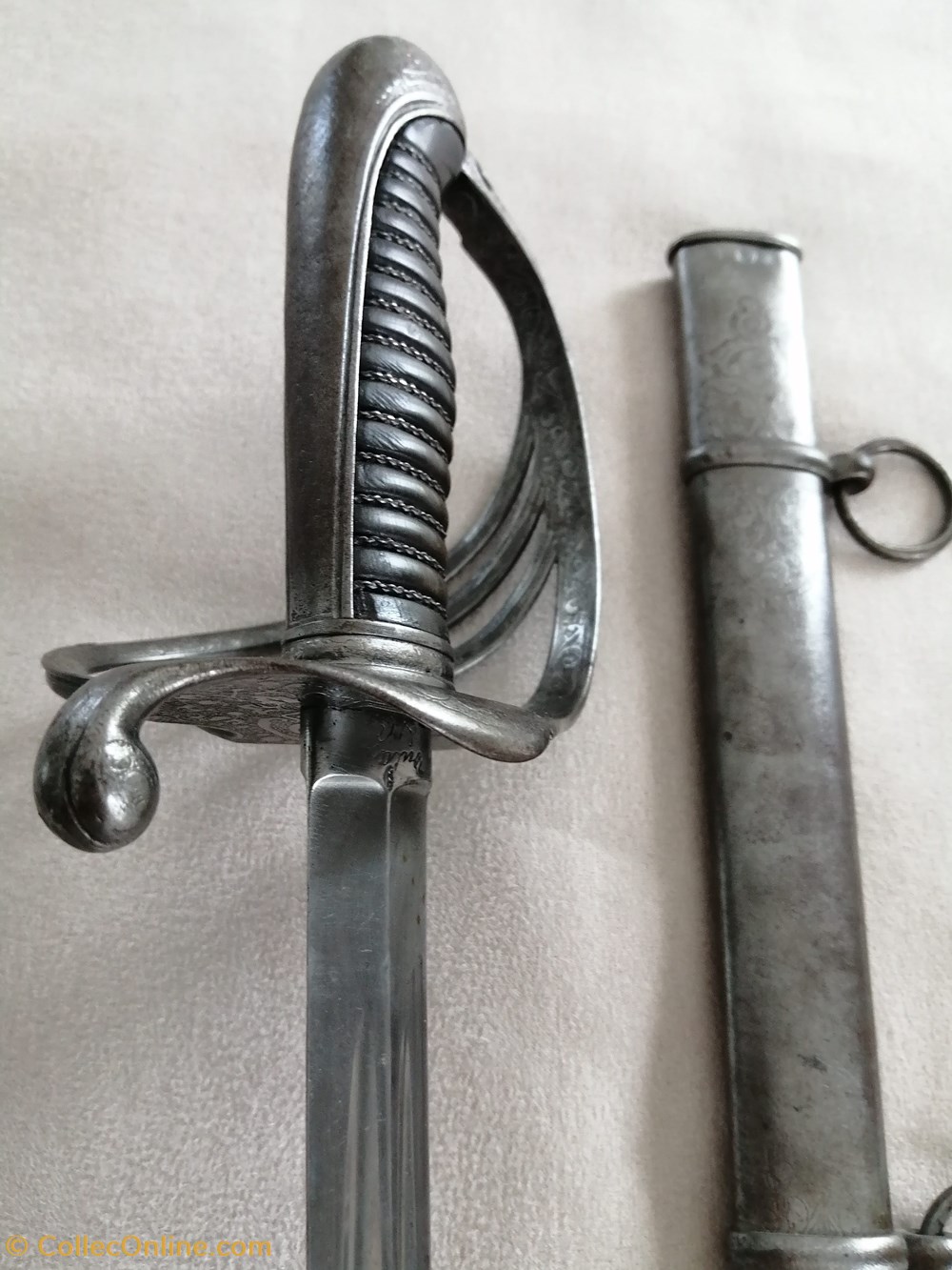 militaria armes blanches epee officier infanterie armee afrique