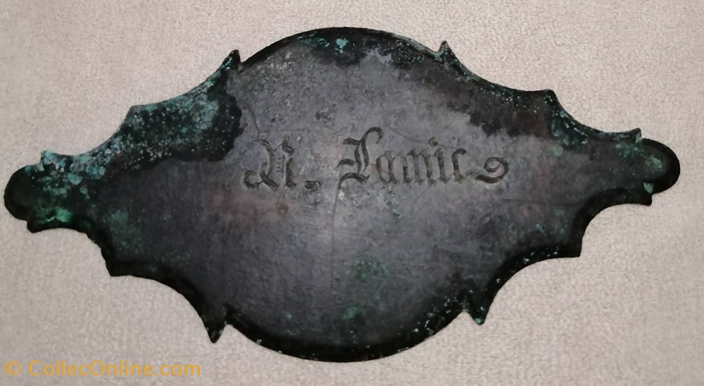 divers plaque malle de voyage lamic