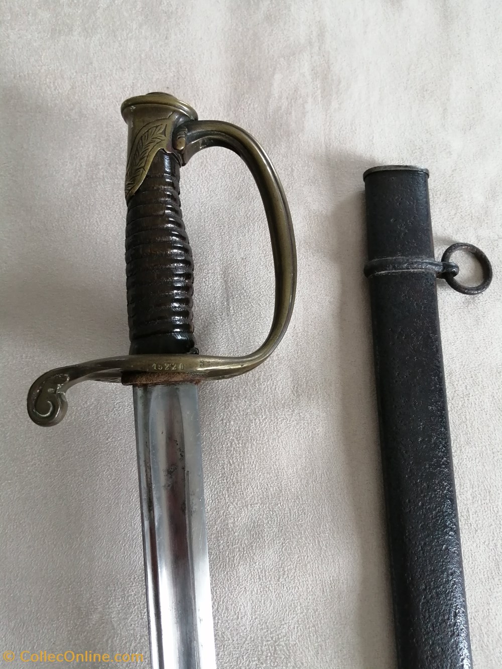 militaria armes blanches sabre adjudant infanterie 1855