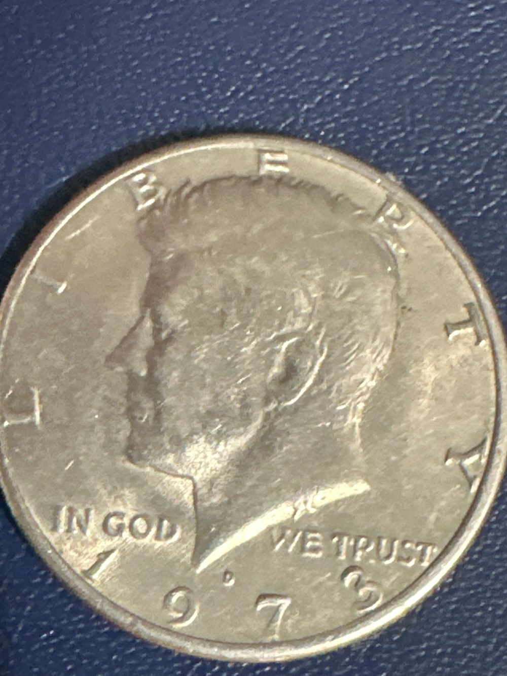 1973 Kennedy half dollar D coins world united states 1973 kennedy half dollar d