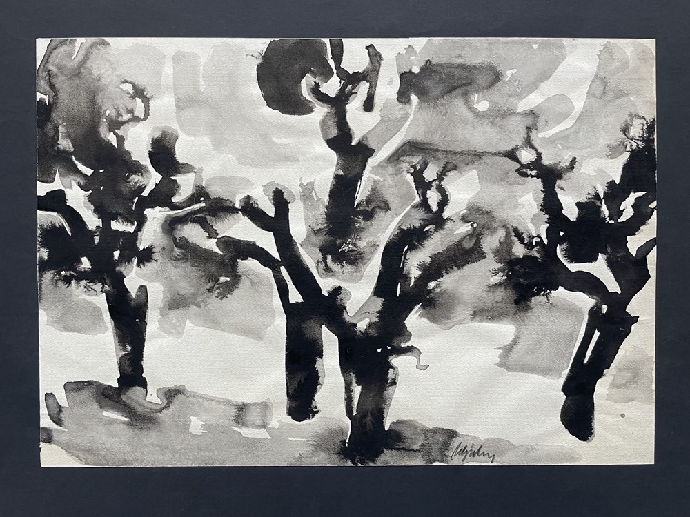 SCHICKER 126 Mondschein im Wald II kunst antiquitaten gemalde zeichnungen schicker 126 mondschein im wald ii