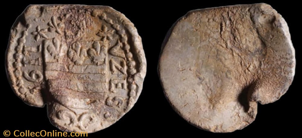 Méreau aux armes d'Uzès monnaie jeton mereaux mereau aux armes uzes