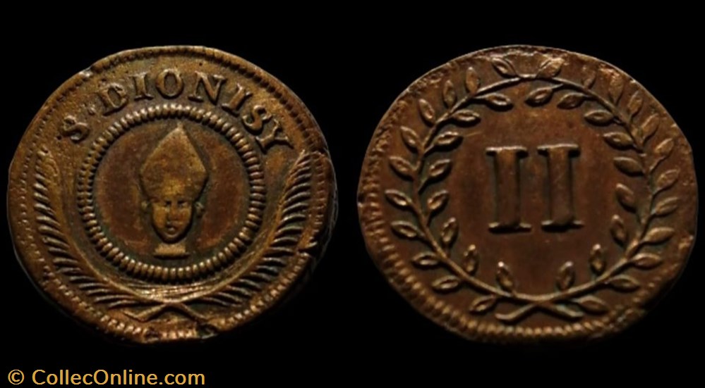 monnaie jeton mereaux mereau de la collegiale st denis de liege