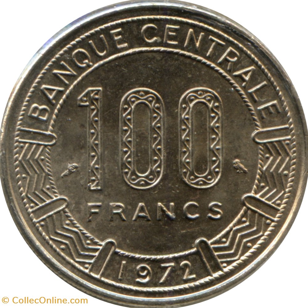 100 Francs Tchad 1971 monnaies monde 100 francs tchad 1971