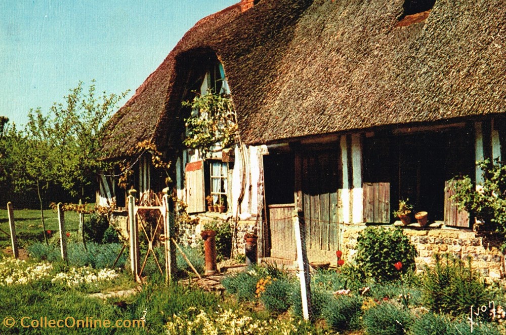 France-Normandie-Auge-Maison normande cartes postales france normandie auge maison normande