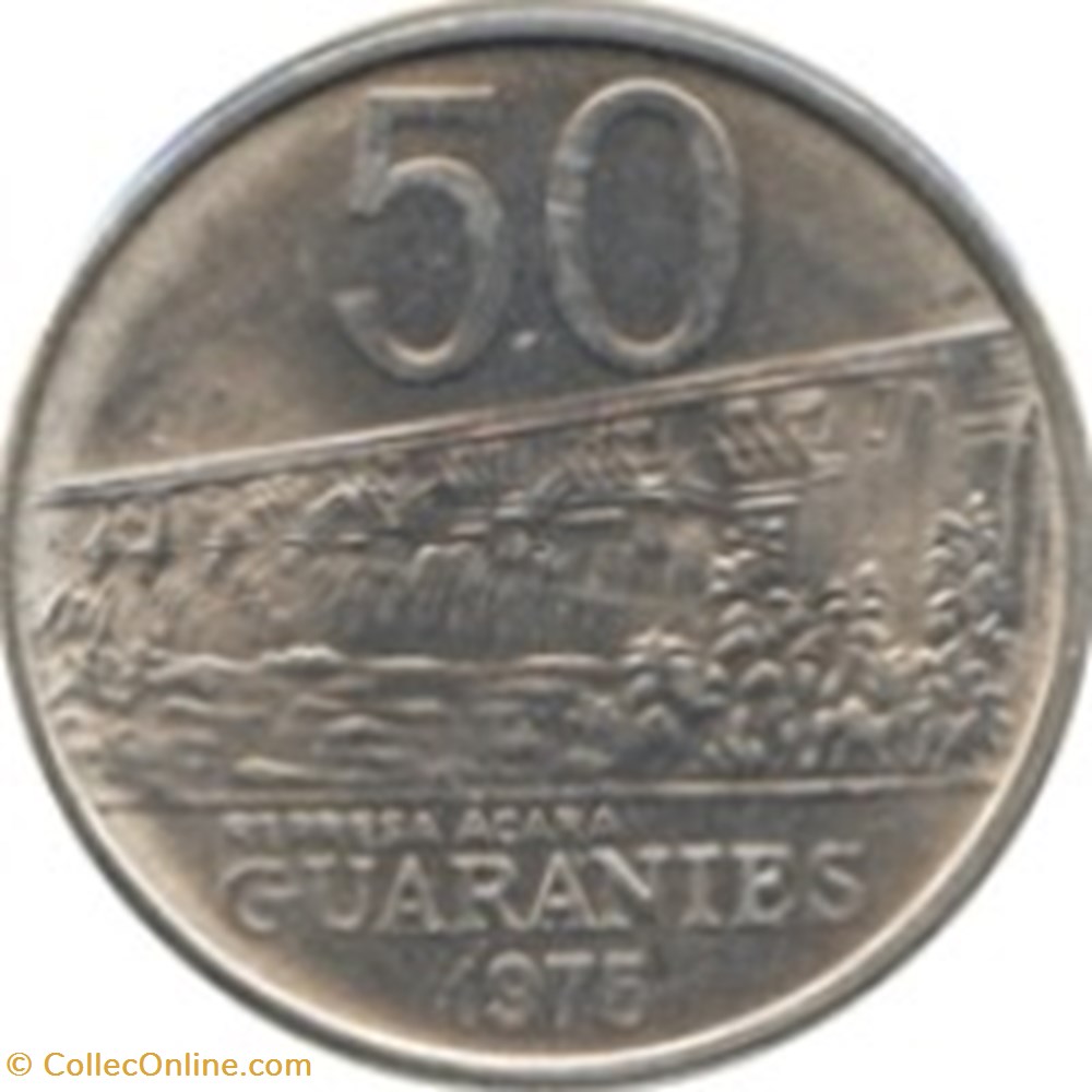 50 guaranies 1975 Paraguay monnaies monde 50 guaranies 1975 paraguay