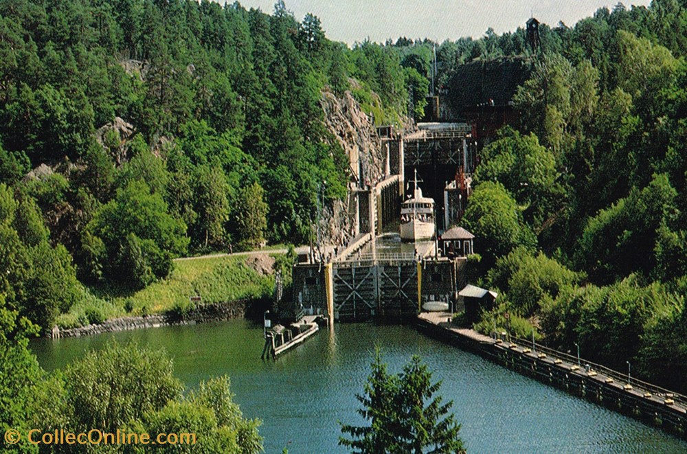 Norvège-Trollhättan-The Locks cartes postales norvege trollhattan the locks