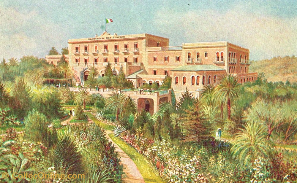 Italie-Sicile-Agrigento-Grand Hôtel des Temples cartes postales italie sicile agrigento grand hotel des temples