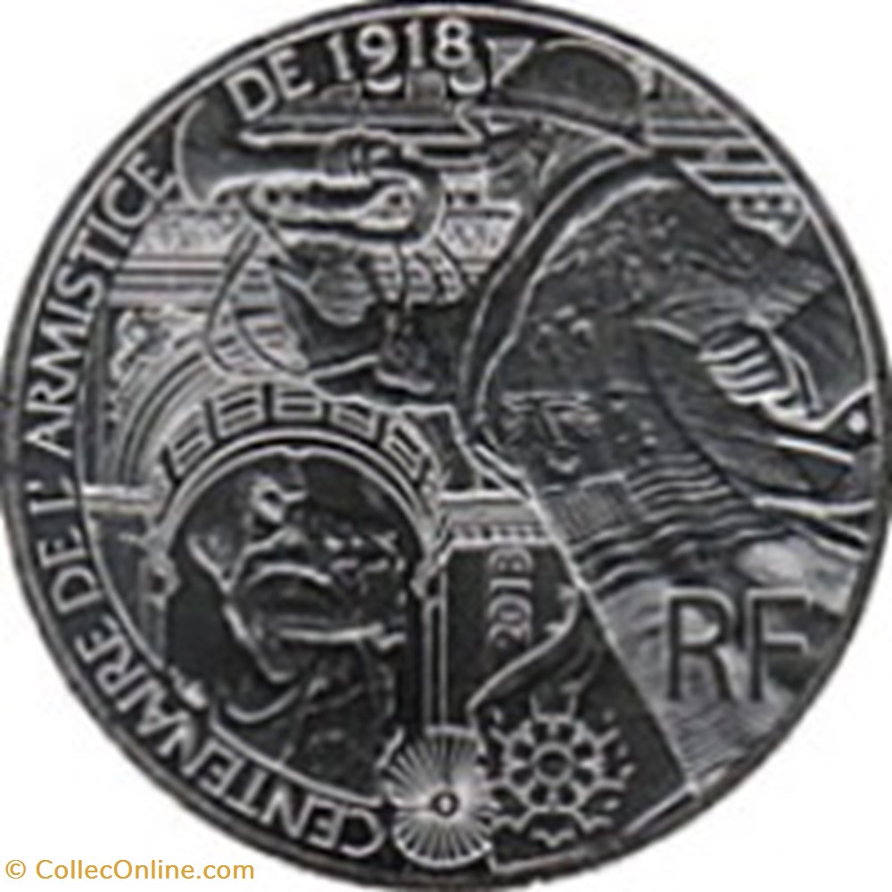 monnaies 10 euros centenaire de armistice 2018 france
