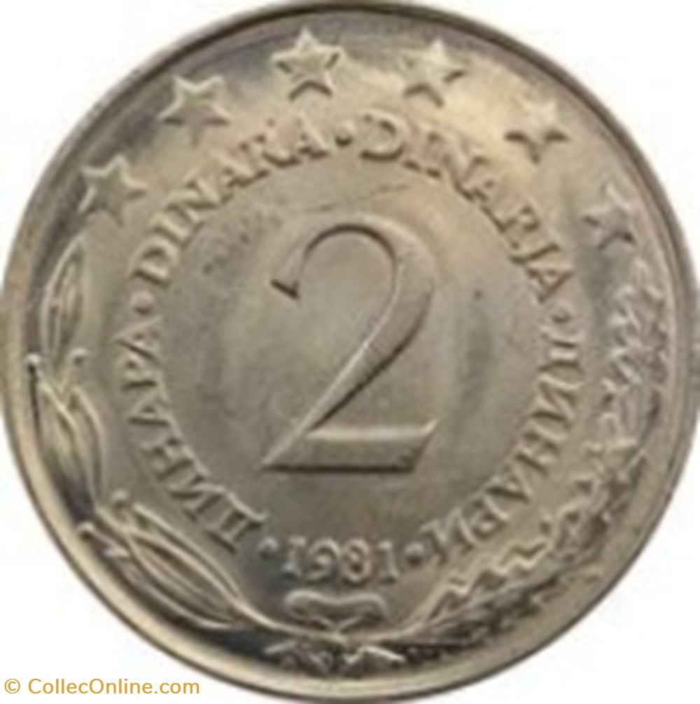 2 Dinar Yougoslavie 1973 monnaies monde 2 dinar yougoslavie 1973